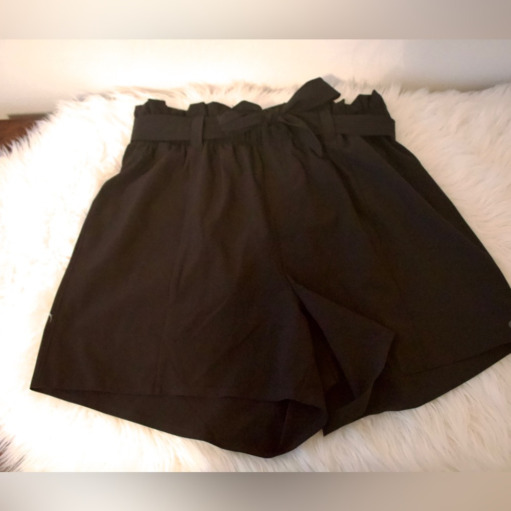 Apana high waist paper bag shorts